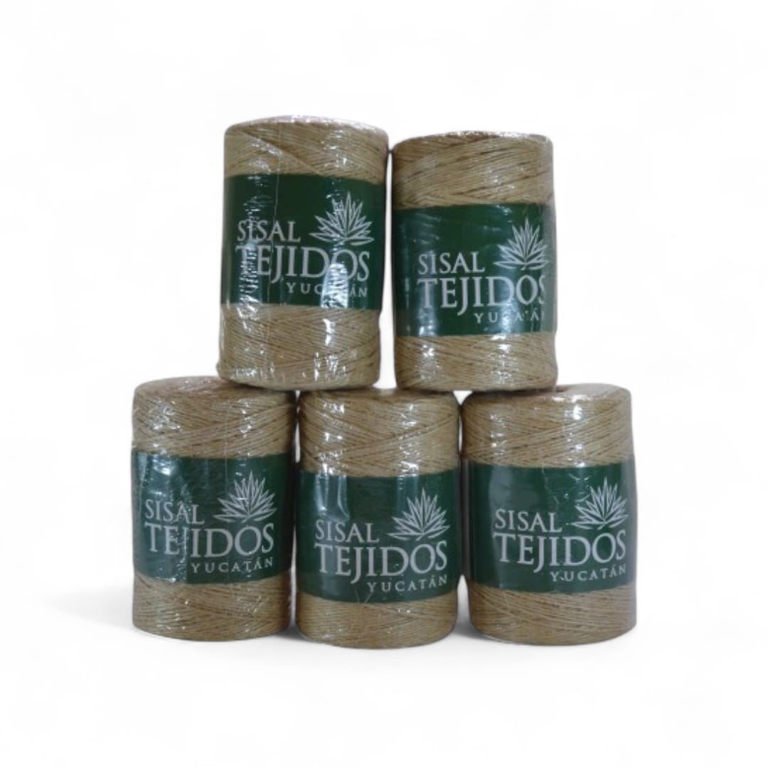 Hilo Extra Fino De Henequén, 5 Conos De 470 g. C/u 1 Cabo