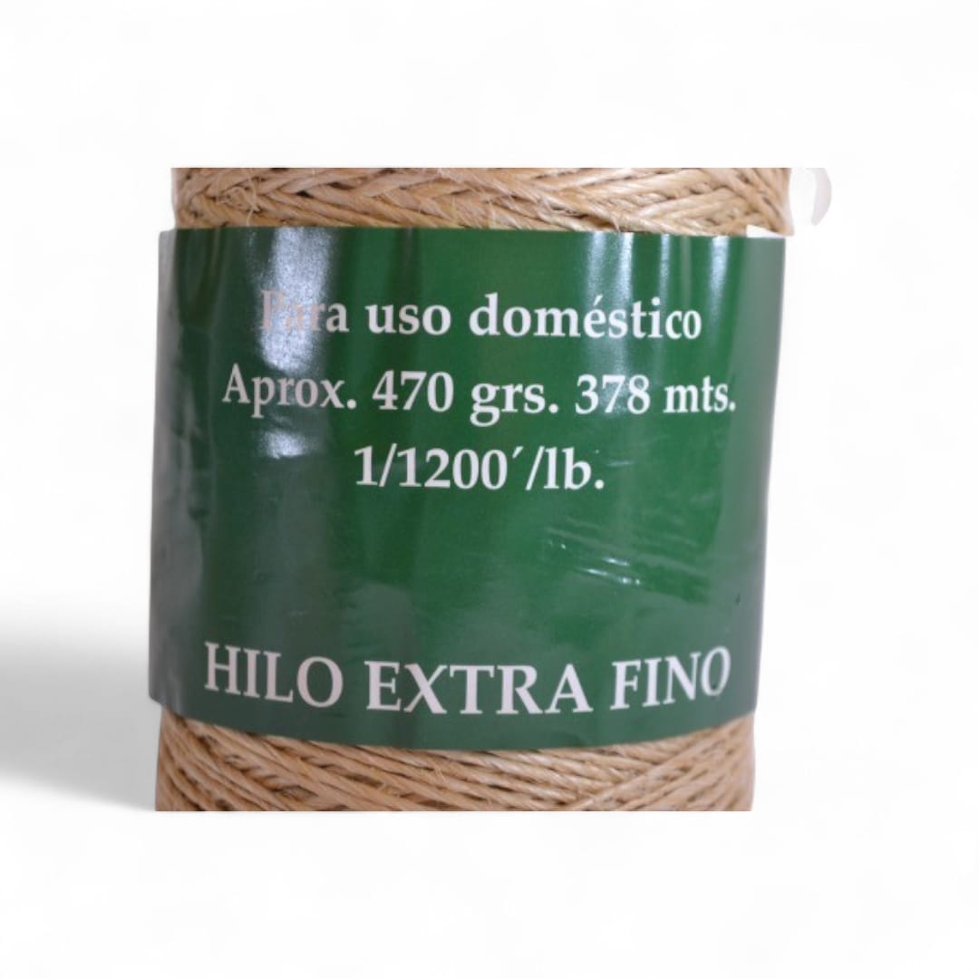 Hilo Extra Fino De Henequén, 5 Conos De 470 g. C/u 1 Cabo - Image 3