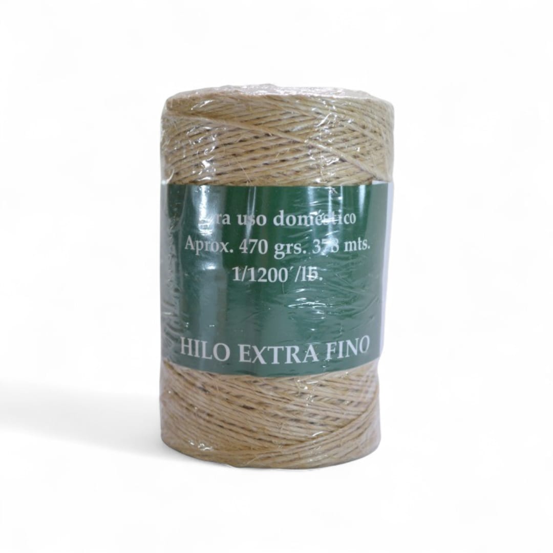 Hilo Extra Fino De Henequén, 5 Conos De 470 g. C/u 1 Cabo - Image 2