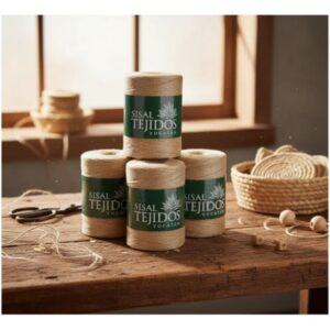 Hilo Extra Fino De Henequén, 5 Conos De 470 g. C/u 1 Cabo