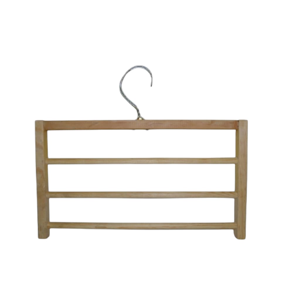 Gancho para pantalones De Madera Natural, Set de 3 Ganchos
