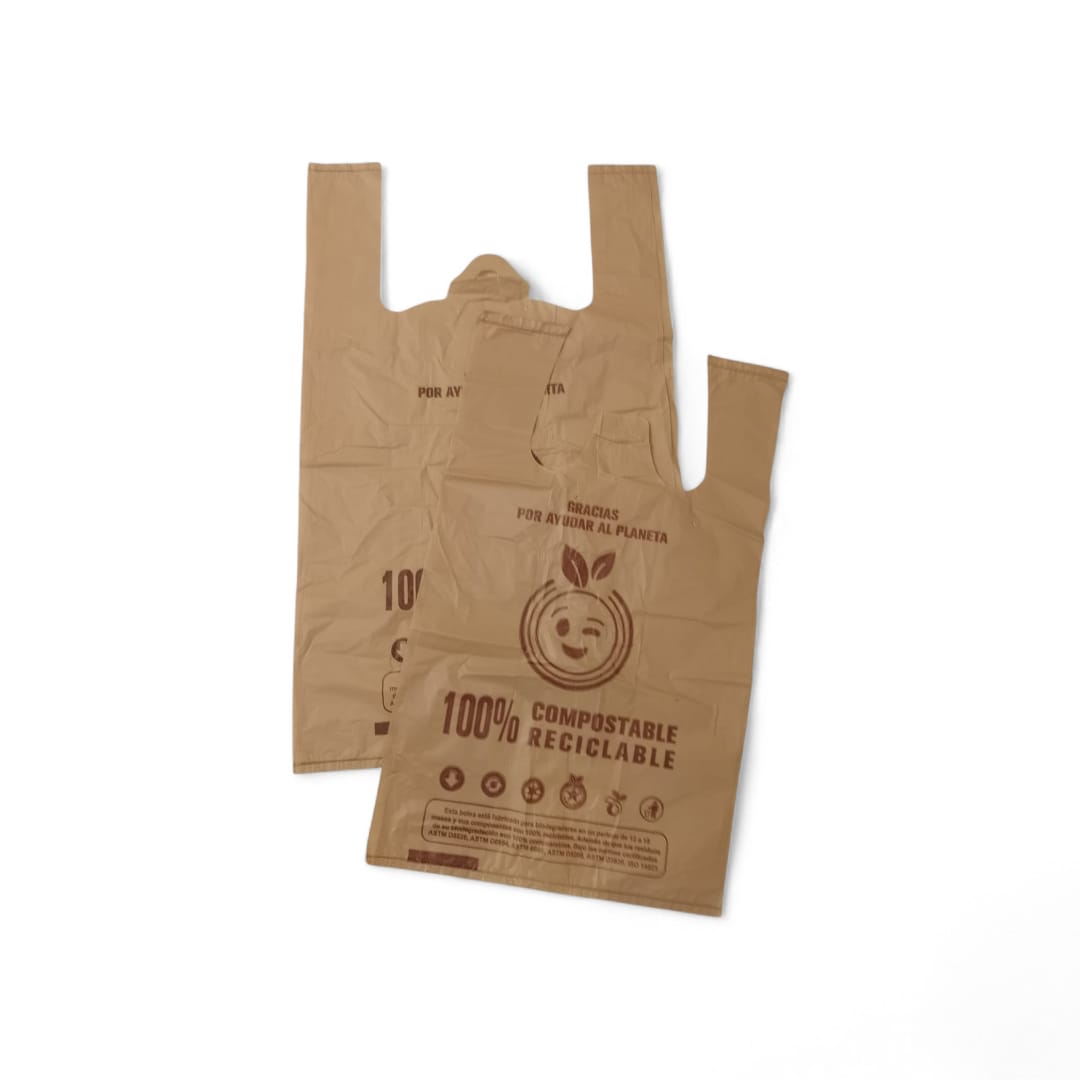 Bolsa Compostable Con Asas Tamaño Mediana de 27x40 cm, 1Kg - Image 8