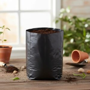 Bolsa para Vivero, Cultivo de Plantas Perforada Calibre 600 25x25 cm, 1 Kg