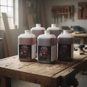 Aceite De Linaza Hervido Para Embellecer y Proteger Maderas, Set de 10 Litros
